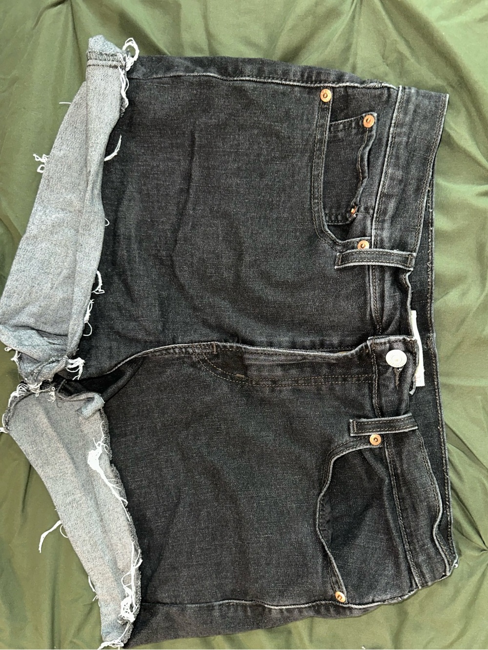 Levi’s Black Denim Jean Shorts